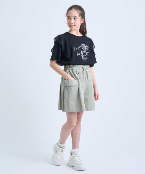 pom ponette junior / ポンポネット ジュニア ショート・ハーフ・半端丈パンツ | 【130cmあり】カーゴキュロット | 詳細24