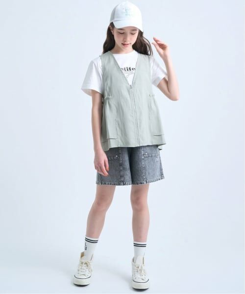 pom ponette junior / ポンポネット ジュニア ショート・ハーフ・半端丈パンツ | 【GOOD PRICE】カットソーデニムショートパンツ | 詳細11