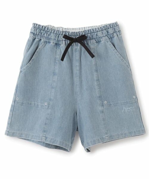 pom ponette junior / ポンポネット ジュニア ショート・ハーフ・半端丈パンツ | 【GOOD PRICE】カットソーデニムショートパンツ（ブルー）