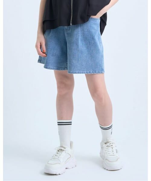pom ponette junior / ポンポネット ジュニア ショート・ハーフ・半端丈パンツ | 【接触冷感】デニムショートパンツ | 詳細14