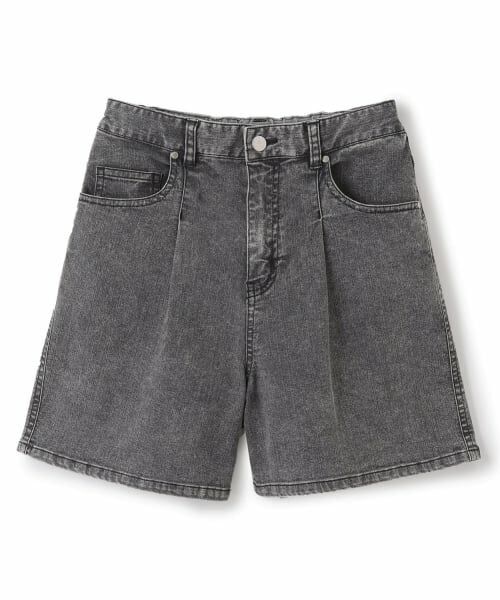 pom ponette junior / ポンポネット ジュニア ショート・ハーフ・半端丈パンツ | 【接触冷感】デニムショートパンツ（グレー）