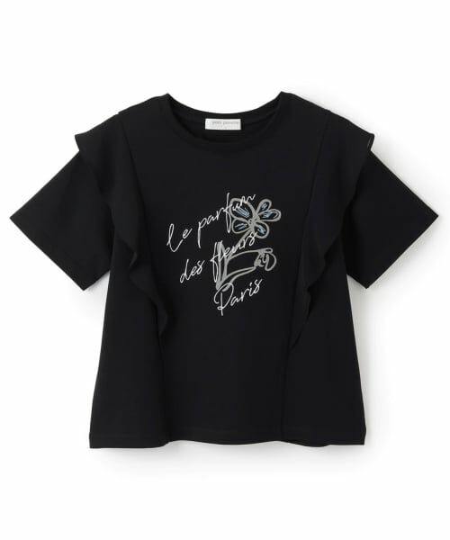 pom ponette junior / ポンポネット ジュニア Tシャツ | 【UVカット・遮熱・接触冷感】ラッフルグラフィックTシャツ | 詳細10
