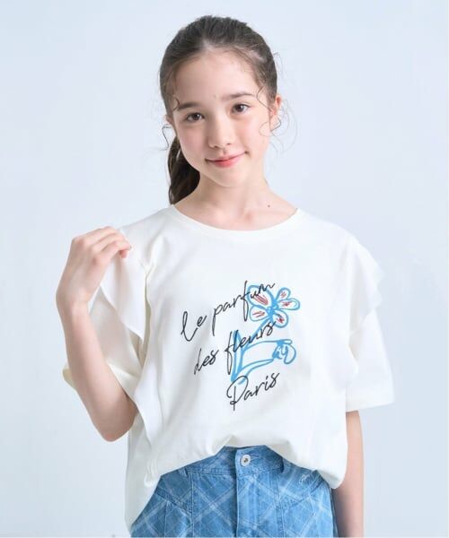 pom ponette junior / ポンポネット ジュニア Tシャツ | 【UVカット・遮熱・接触冷感】ラッフルグラフィックTシャツ | 詳細13