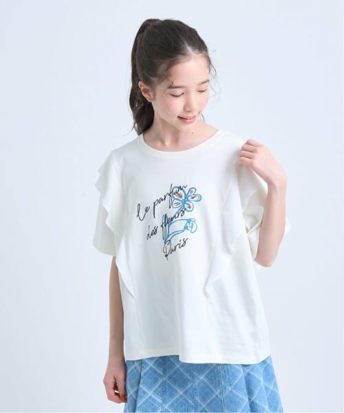 pom ponette junior / ポンポネット ジュニア Tシャツ | 【UVカット・遮熱・接触冷感】ラッフルグラフィックTシャツ | 詳細14