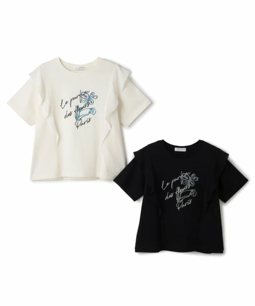 pom ponette junior / ポンポネット ジュニア Tシャツ | 【UVカット・遮熱・接触冷感】ラッフルグラフィックTシャツ | 詳細8