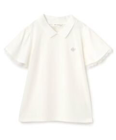 pom ponette junior / ポンポネット ジュニア シャツ・ブラウス | 【UVカット】衿つきレースカットソーブラウス