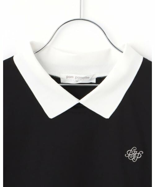 pom ponette junior / ポンポネット ジュニア シャツ・ブラウス | 【UVカット】衿つきレースカットソーブラウス | 詳細2