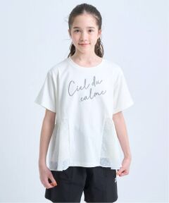 pom ponette junior / ポンポネット ジュニア Tシャツ | 【UVカット・遮熱・接触冷感】ペプラムTシャツ