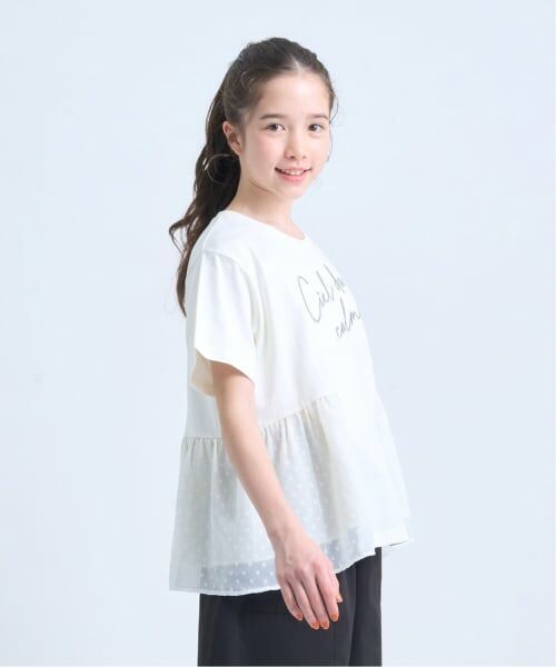 pom ponette junior / ポンポネット ジュニア Tシャツ | 【UVカット・遮熱・接触冷感】ペプラムTシャツ | 詳細12