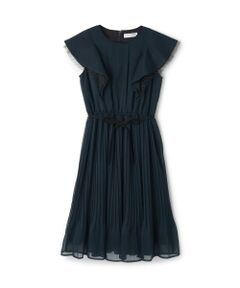 pom ponette junior / ポンポネット ジュニア ミニ丈・ひざ丈ワンピース | ラメシフォンワンピース