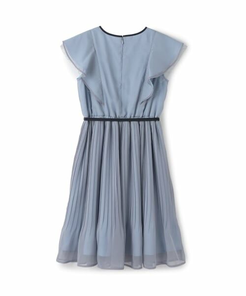 pom ponette junior / ポンポネット ジュニア ミニ丈・ひざ丈ワンピース | ラメシフォンワンピース | 詳細1