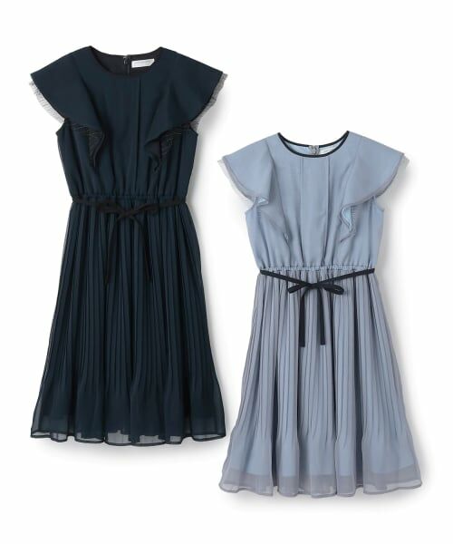 pom ponette junior / ポンポネット ジュニア ミニ丈・ひざ丈ワンピース | ラメシフォンワンピース | 詳細11