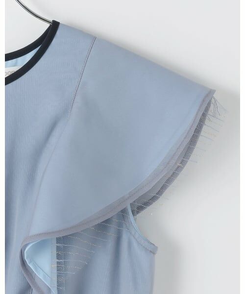 pom ponette junior / ポンポネット ジュニア ミニ丈・ひざ丈ワンピース | ラメシフォンワンピース | 詳細3