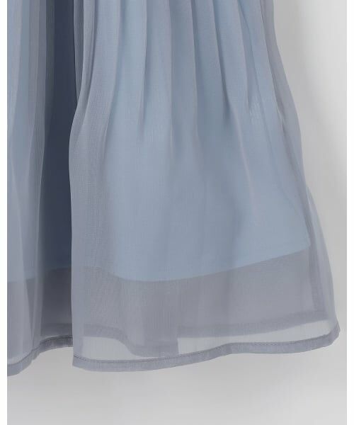 pom ponette junior / ポンポネット ジュニア ミニ丈・ひざ丈ワンピース | ラメシフォンワンピース | 詳細7