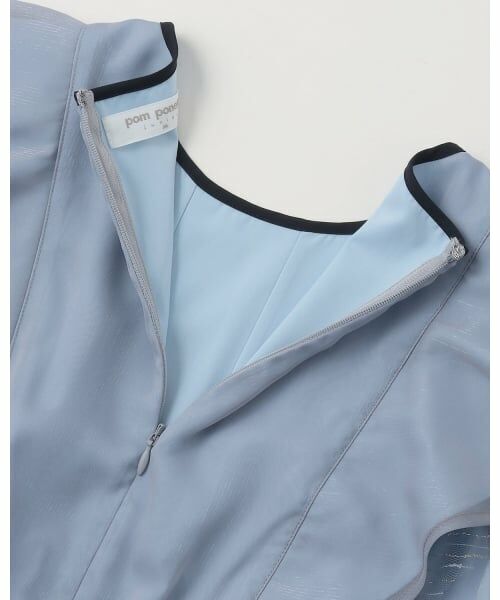 pom ponette junior / ポンポネット ジュニア ミニ丈・ひざ丈ワンピース | ラメシフォンワンピース | 詳細9