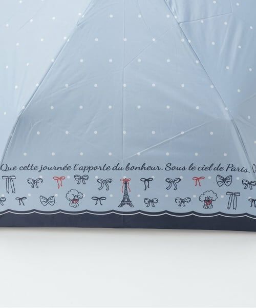 pom ponette junior / ポンポネット ジュニア 傘 | 【晴雨兼用】リボンドットPARIS柄折りたたみ傘 | 詳細3