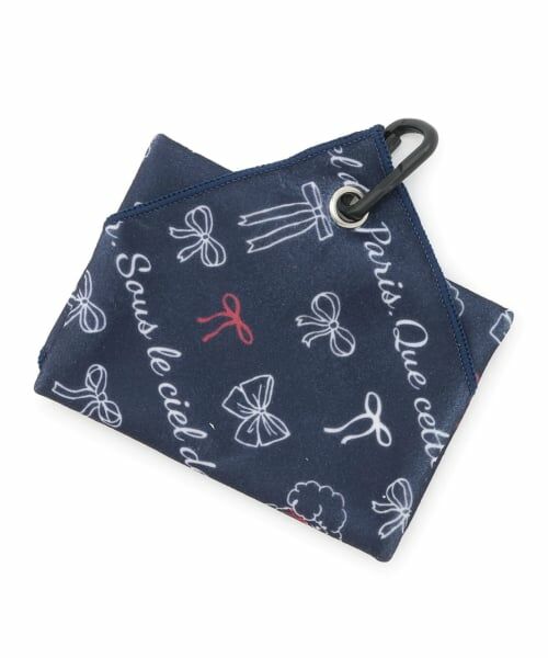 pom ponette junior / ポンポネット ジュニア タオル | リボンドットPARIS柄くっつきタオル | 詳細2