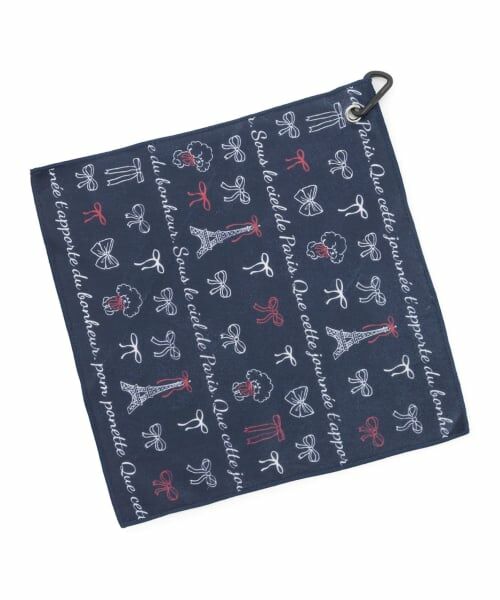 pom ponette junior / ポンポネット ジュニア タオル | リボンドットPARIS柄くっつきタオル | 詳細7