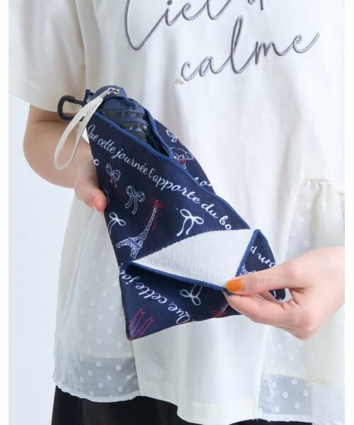 pom ponette junior / ポンポネット ジュニア タオル | リボンドットPARIS柄くっつきタオル | 詳細8