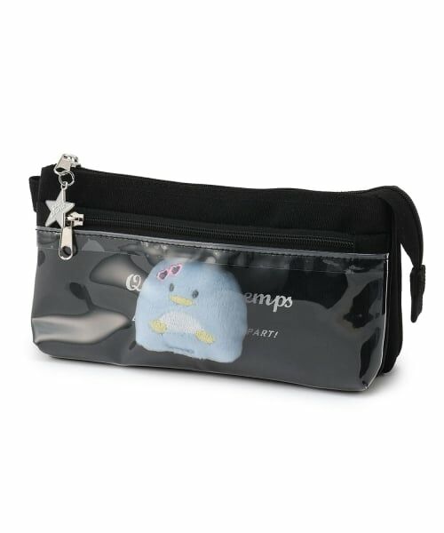 pom ponette junior / ポンポネット ジュニア ステーショナリー | ペンギンクリーナーつきペンポーチ（黒）