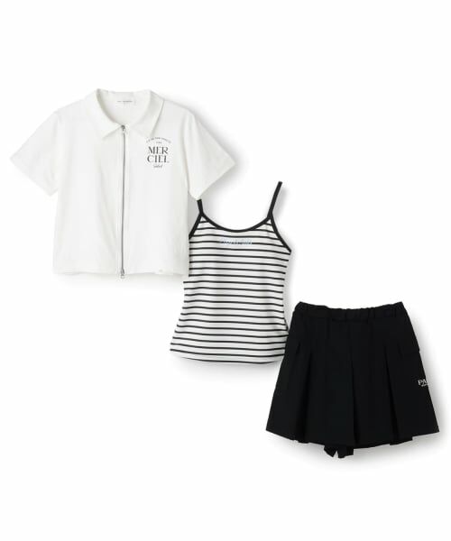 pom ponette junior / ポンポネット ジュニア 水着・スイムグッズ | 【SWIM】【UVカット】ジップアップコーデ3点セット | 詳細2