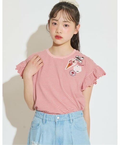 pom ponette junior / ポンポネット ジュニア Tシャツ | 【サーティワン アイスクリーム】ワッペン刺しゅうTシャツ | 詳細12