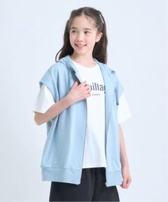 pom ponette junior / ポンポネット ジュニア パーカー | ノースリーブパーカ×【接触冷感】Tシャツセット