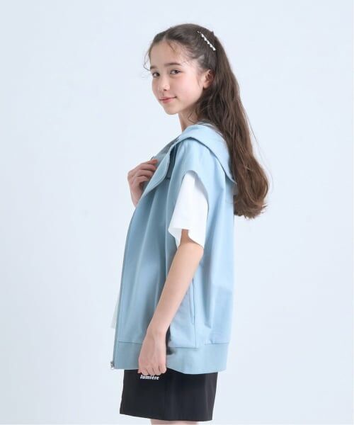 pom ponette junior / ポンポネット ジュニア パーカー | ノースリーブパーカ×【接触冷感】Tシャツセット | 詳細1