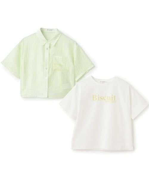 pom ponette junior / ポンポネット ジュニア シャツ・ブラウス | 半袖シアーシャツ×Tシャツセット | 詳細12