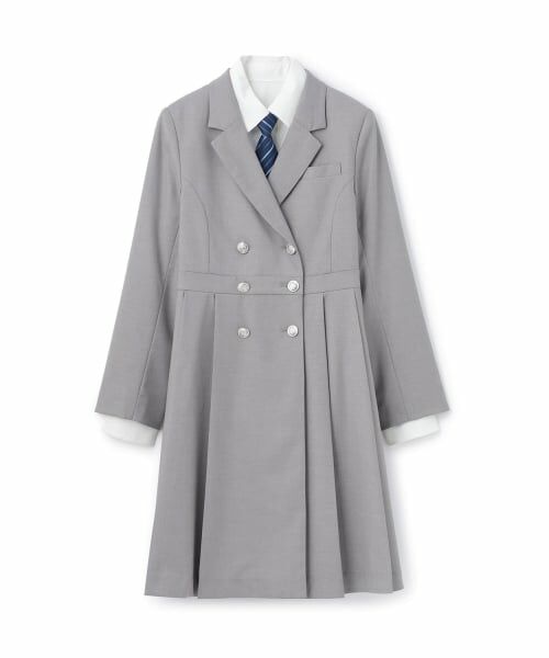 pom ponette junior / ポンポネット ジュニア ドレス | 【卒服】【4点セット】ジャケットワンピースコーデセット(グレー)