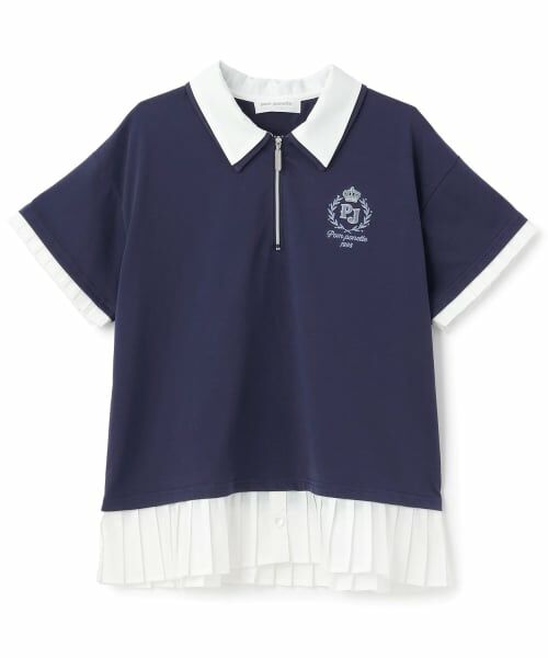 pom ponette junior / ポンポネット ジュニア Tシャツ | ダブルカラーレイヤードトップス | 詳細9