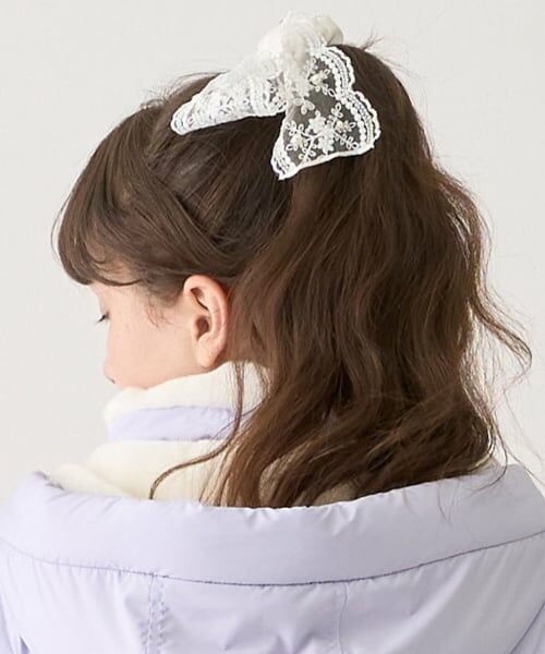 pom ponette junior / ポンポネット ジュニア ヘアゴム・シュシュ | レースリボンシュシュ | 詳細2