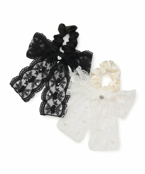 pom ponette junior / ポンポネット ジュニア ヘアゴム・シュシュ | レースリボンシュシュ | 詳細4