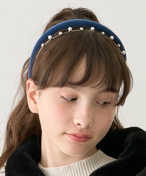 pom ponette junior / ポンポネット ジュニア カチューシャ・カチューム・その他 | カチューシャ2本セット（紺）
