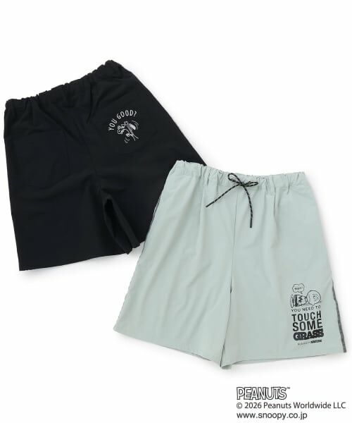 pom ponette junior / ポンポネット ジュニア ショート・ハーフ・半端丈パンツ | 【PEANUTS】【機能素材】サイドラインショートパンツ | 詳細8