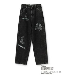 pom ponette junior / ポンポネット ジュニア その他パンツ | 【130cmあり】【PEANUTS】グラフィックデニムペインターパンツ
