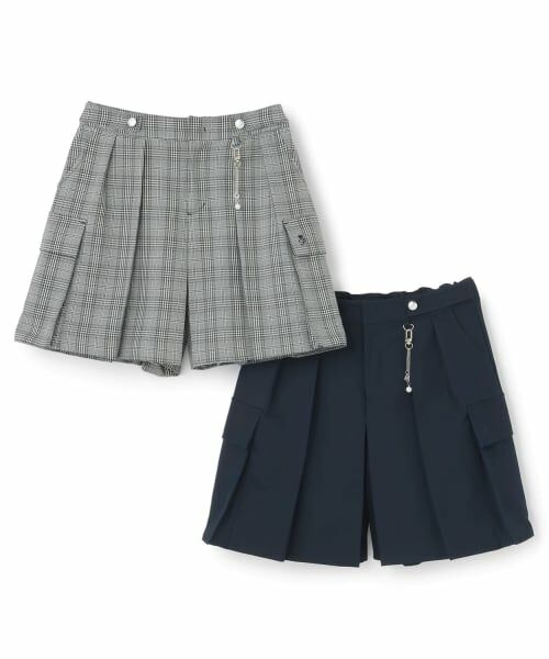 pom ponette junior / ポンポネット ジュニア ショート・ハーフ・半端丈パンツ | 【130cmあり】チャームつきカーゴキュロット | 詳細6