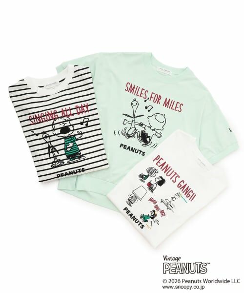 pom ponette junior / ポンポネット ジュニア Tシャツ | 【PEANUTS】【接触冷感】アソート変形プルオーバー | 詳細13