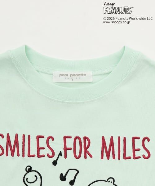 pom ponette junior / ポンポネット ジュニア Tシャツ | 【PEANUTS】【接触冷感】アソート変形プルオーバー | 詳細2