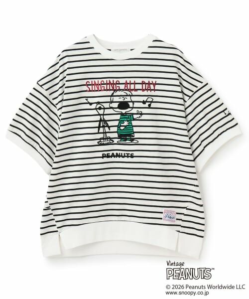 pom ponette junior / ポンポネット ジュニア Tシャツ | 【PEANUTS】【接触冷感】アソート変形プルオーバー(マルチ)
