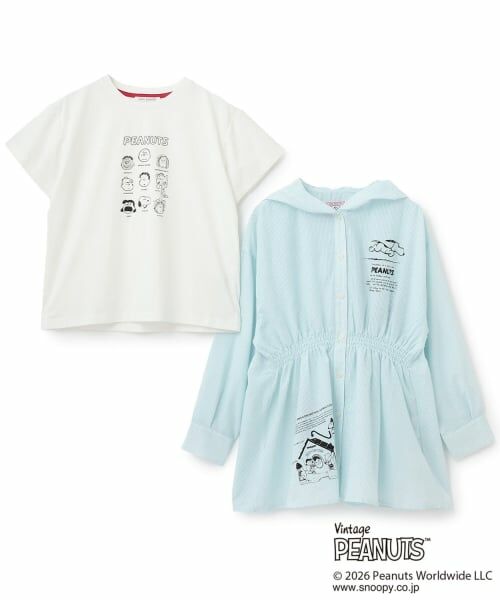 pom ponette junior / ポンポネット ジュニア シャツ・ブラウス | 【PEANUTS】フードペプラムシャツ×【接触冷感】Tシャツ | 詳細2