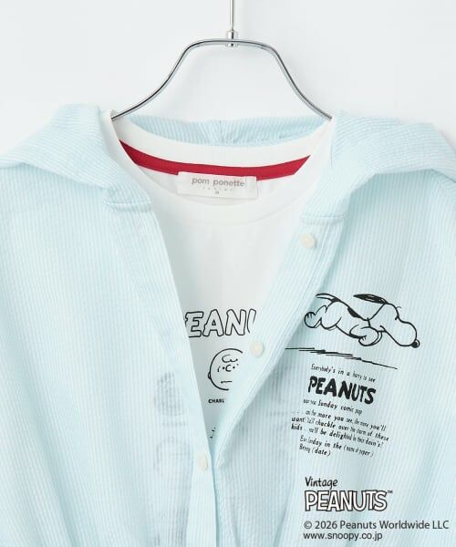 pom ponette junior / ポンポネット ジュニア シャツ・ブラウス | 【PEANUTS】フードペプラムシャツ×【接触冷感】Tシャツ | 詳細3