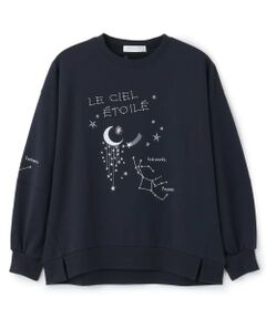pom ponette junior / ポンポネット ジュニア スウェット | 星座柄変形プルオーバー