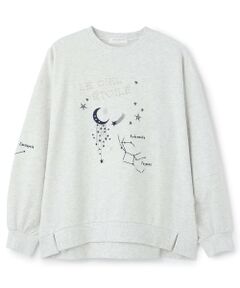 pom ponette junior / ポンポネット ジュニア スウェット | 星座柄変形プルオーバー