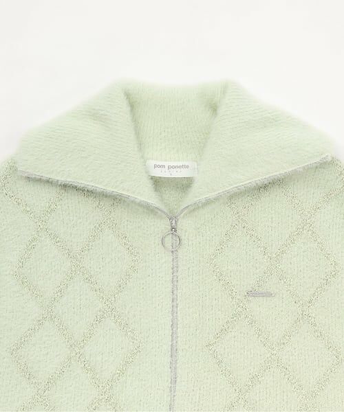 pom ponette junior / ポンポネット ジュニア ニット・セーター | 【130cmあり】【2枚セット】ジップニットベスト×Tシャツセット | 詳細3