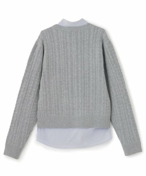 pom ponette junior / ポンポネット ジュニア カーディガン・ボレロ | 【130cmあり】ニットカーディガン×シャツセット | 詳細4