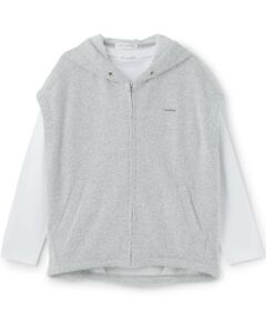 pom ponette junior / ポンポネット ジュニア パーカー | 【130cmあり】裏シャギーノースリーブパーカ×長袖Tシャツセット