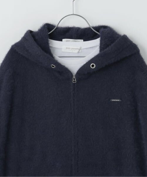 pom ponette junior / ポンポネット ジュニア パーカー | 【130cmあり】裏シャギーノースリーブパーカ×長袖Tシャツセット | 詳細3
