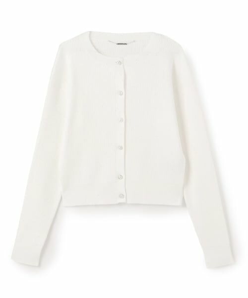 pom ponette junior / ポンポネット ジュニア カーディガン・ボレロ | スパンコールラメカーディガン(白)