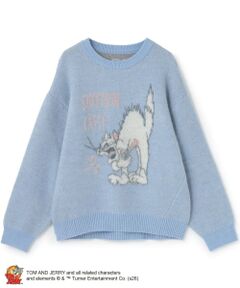pom ponette junior / ポンポネット ジュニア ニット・セーター | 【130cmあり】TOM and JERRY ジャカードニットプルオーバー